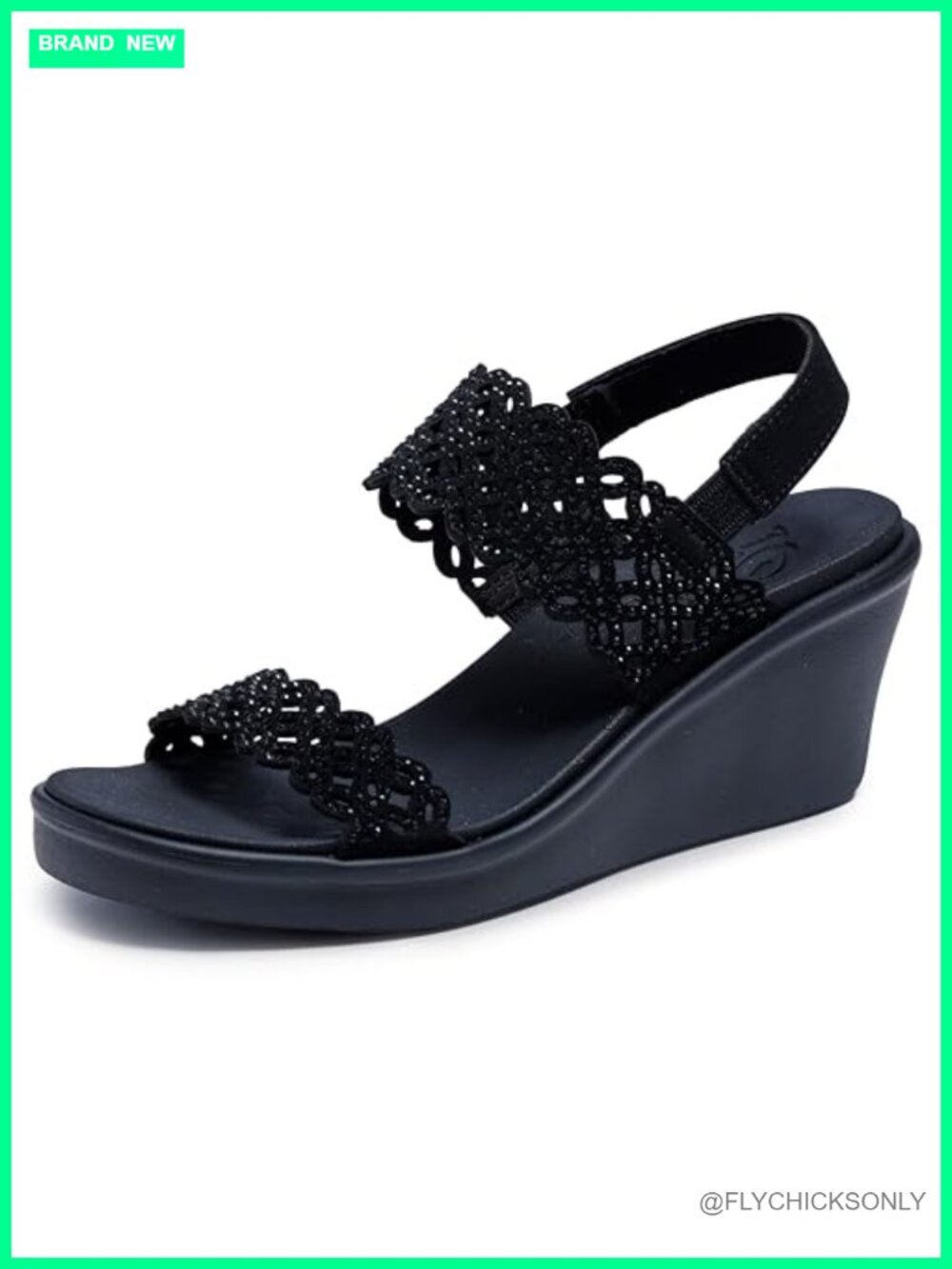 Skechers Rumble On Sassy Dayz Wedge Sandal